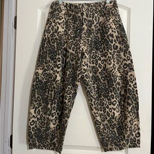 Easel Leopard Barrel Jeans. Small Trendy Boho. Casual Fashionable
Affordable Fun